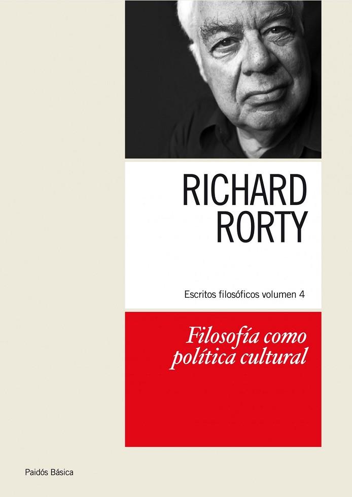FILOSOFIA COMO POLITICA CULTURAL | 9788449324253 | RORTY,RICHARD