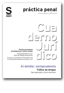 TRAFICO DE DROGAS. CUADERNO JURIDICO PRACTICA PENAL | 9788495762887 | EDITORIAL SEPIN