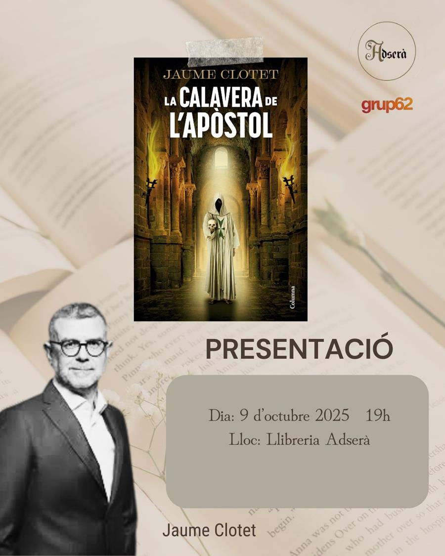 Presentació del llibre: La calavera de l'apòstol de Jaume Clotet - 