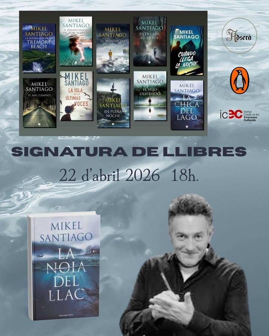 SIGNATURA DE LLIBRES DE MIKEL SANTIAGO - 