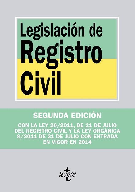 LEGISLACION DE REGISTRO CIVIL | 9788430954445
