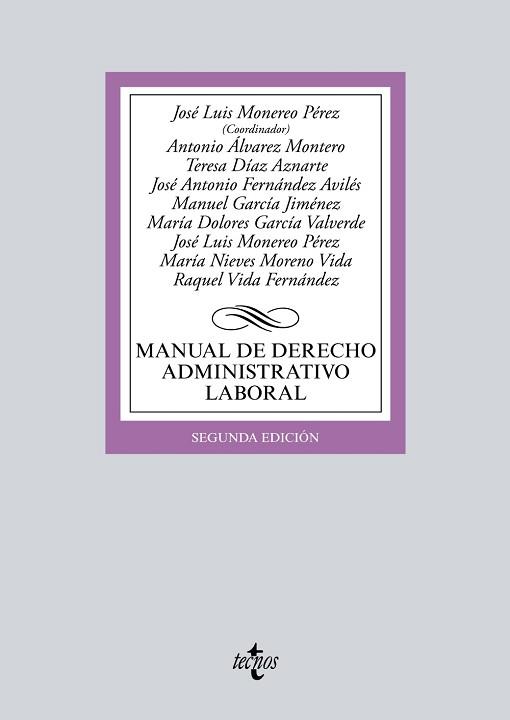 MANUAL DE DERECHO ADMINISTRATIVO LABORAL | 9788430969692 | MONEREO PEREZ,JOSE LUIS