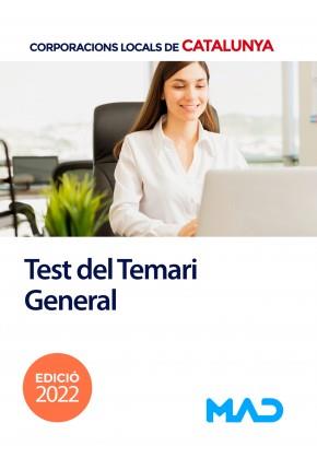 CORPORACIONS LOCALS DE CATALUNYA TEST DEL TEMARI GENERAL | 9788414261156