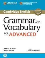 GRAMMAR AND VOCABULARY FOR ADVANCED WITH ANSWERS | 9781107481114 | HAINES,SIMON HEWINGS,MARTIN