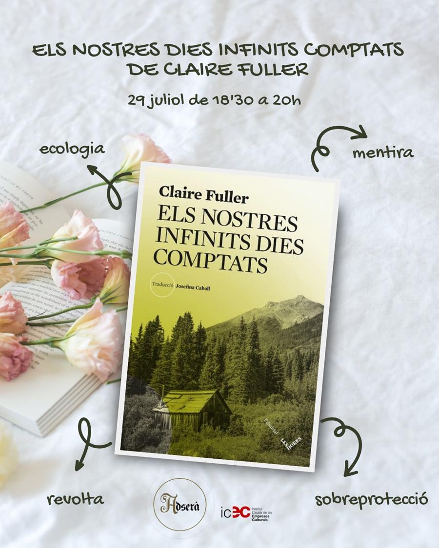 CLUBS DE LECTURA D'ESTIU: Els nostres dies infinits comptats de Claire Fuller - 