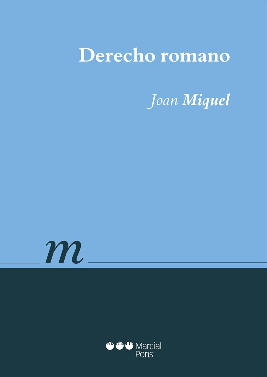 DERECHO ROMANO | 9788491231554 | MIQUEL,JOAN