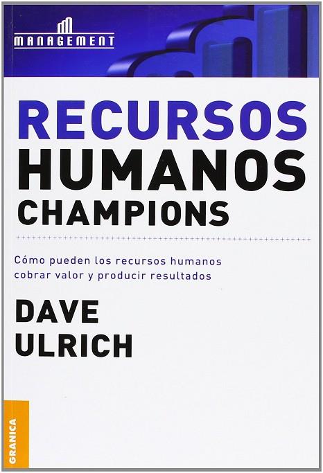 RECURSOS HUMANOS CHAMPIONS | 9789506412449 | ULRICH,DAVE