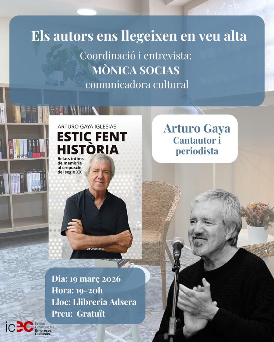 Els autors llegeixen en veu alta:  ARTURO GAYA amb el llibre Estic fent història - 
