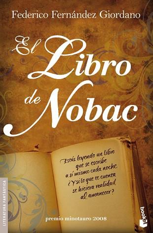 LIBRO DE NOBAC. (PREMIO MINOTAURO 2008) | 9788445077597 | FERNANDEZ GIORDANO,FEDERICO