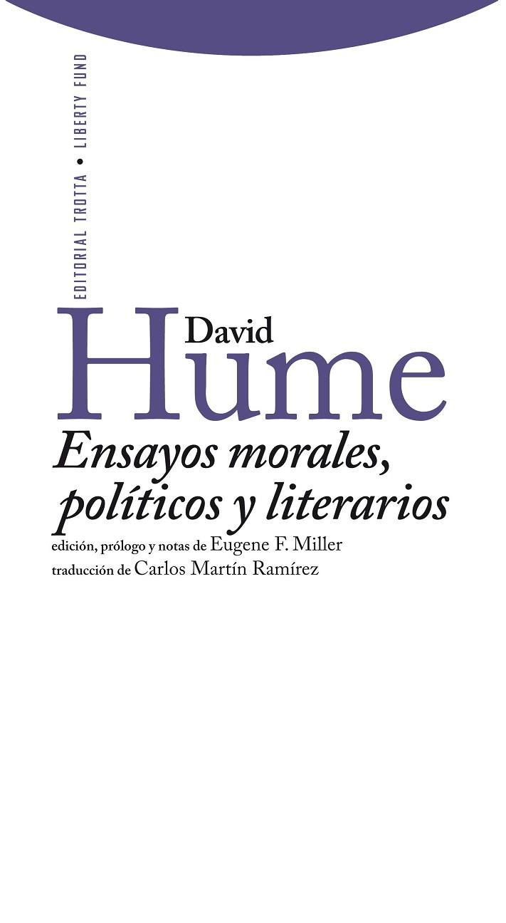 ENSAYOS MORALES, POLITICOS Y LITERARIOS | 9788498791693 | HUME,DAVID