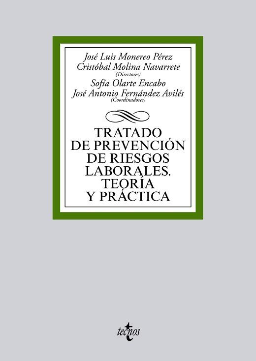 TRATADO DE PREVENCION DE RIESGOS LABORALES. TEORIA Y PRACTICA | 9788430965595 | MOLINA NAVARRETE,CRISTOBA MONEREO PEREZ,JOSE LUIS