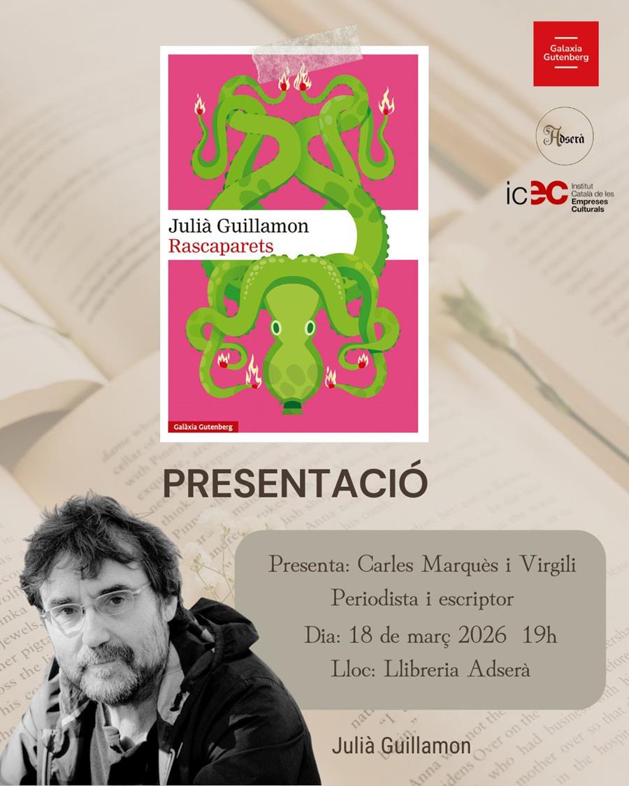 Presentació: Rascaparets de Julià Guillamon  Ed, Galaxia Gutenberg - 
