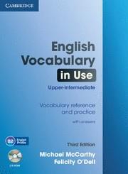 ENGLISH VOCABULARY IN USE UPPER-INTERMEDIATE WITH ANSWERS | 9781107600942 | MCCARTHY,MICHAEL O,DELL,FELICITY