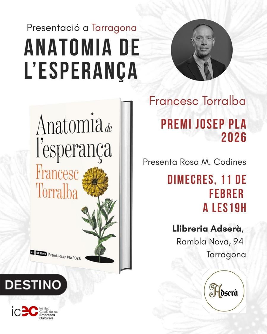 Presentació del llibre Anatomia de l'esperança de Francesc Torralba, premi Josep Pla 2026 - 