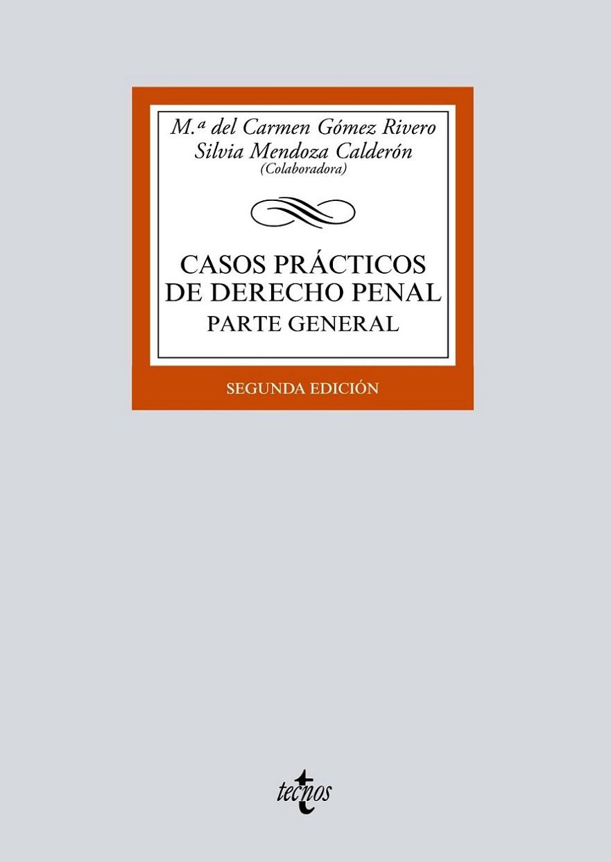 CASOS PRÁCTICOS DE DERECHO PENAL PARTE GENERAL | 9788430974566 | GÓMEZ RIVERO, Mª DEL CARMEN/MENDOZA CALDERÓN, SILVIA