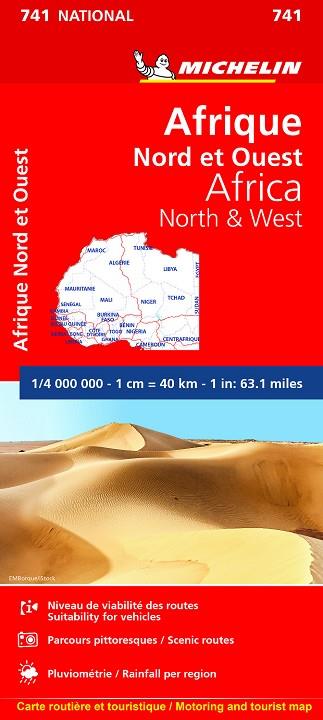 MAPA NATIONAL AFRICA NORTE Y OESTE | 9782067172142 | VARIOS AUTORES