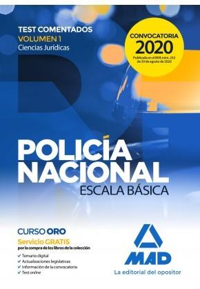 POLICÍA NACIONAL ESCALA BÁSICA. TEST COMENTADOS VOLUMEN 1 CIENCIAS JURÍDICAS | 9788414239834 | VECINO CASTRO, MANUEL