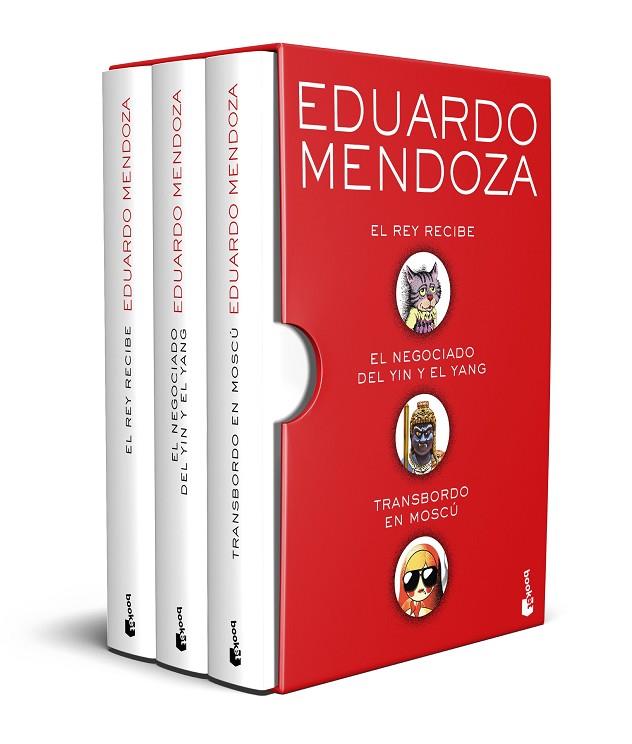 ESTUCHE EDUARDO MENDOZA. 1: EL REY RECIBE / 2: EL NEGOCIADO DEL YIN Y EL YANG / 3: TRANSBORDO EN MOSCÚ | 9788432241291 | MENDOZA, EDUARDO
