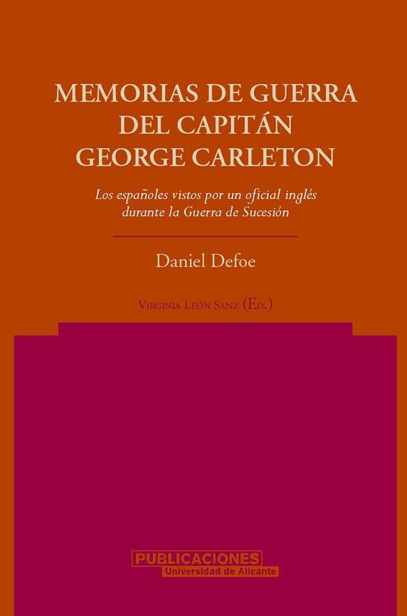 MEMORIAS DE GUERRA DEL CAPITAN GEORGE CARLETON | 9788479086909 | DEFOE,DANIEL