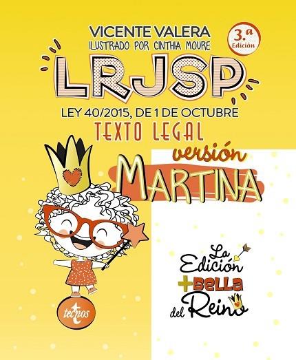LRJSP LEY 40/2015 DE 1 DE OCTUBRE TEXTO LEGAL VERSIÓN MARTINA | 9788430985029 | VALERA, VICENTE