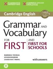 GRAMMAR AND VOCABULARY FOR FIRST ANS FIRST FOR SCHOOLS WITH ANSWERS | 9781107481060 | HASHEMI,LOUISE THOMAS,BARBARA MATTHEWS,LAURA
