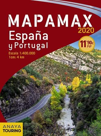 MAPAMAX - 2020. ESPAÑA Y PORTUGAL 1:400.000 | 9788491582939 | ANAYA TOURING