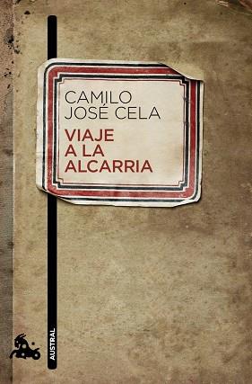 VIAJE A LA ALCARRIA | 9788423342372 | CELA,CAMILO JOSE (PREMIO NOBEL DE LITERATURA,1989)