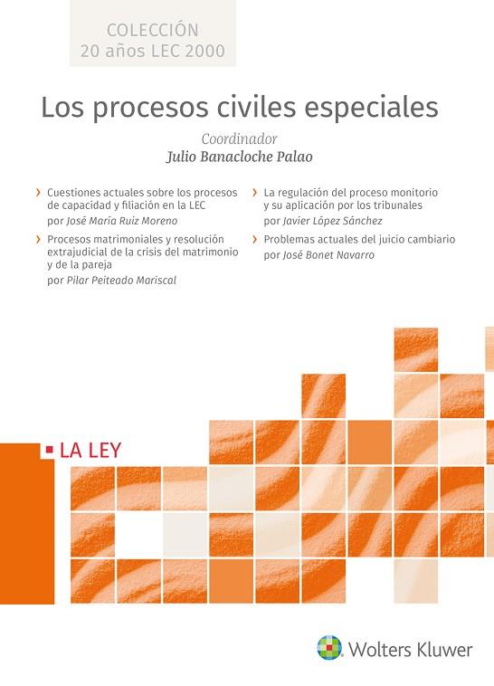 LOS PROCESOS CIVILES ESPECIALES (4 VOLS) | 9788490207970 | BANACLOCHE PALAO, JULIO