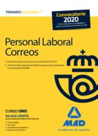 PERSONAL LABORAL DE CORREOS Y TELÉGRAFOS. SIMULACROS DE EXAMEN VOLUMEN 1 | 9788414239636