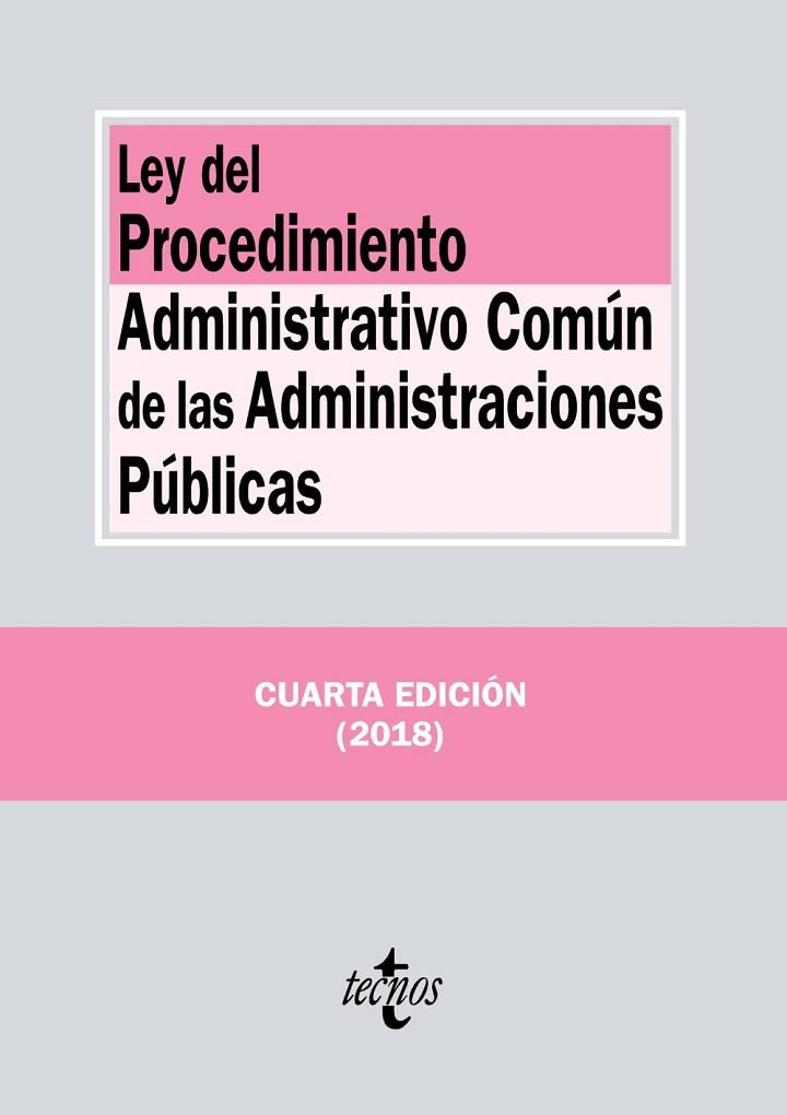 LEY DEL PROCEDIMIENTO ADMINISTRATIVO COMÚN DE LAS ADMINISTRACIONES PÚBLICAS | 9788430975501 | EDITORIAL TECNOS