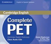 COMPLETE PET STUDENT´S BOOK WITH ANSWERS AUDIO CLASS CD | 9788483237472 | HEYDERMAN, EMMA/MAY, PETER