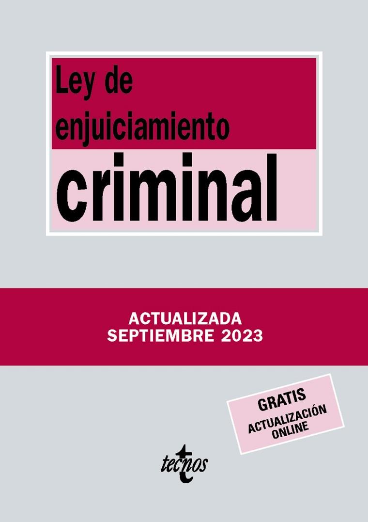 LEY DE ENJUICIAMIENTO CRIMINAL | 9788430988556