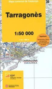 TARRAGONÈS. MAPA COMARCAL DE CATALUNYA (1:50.000) | 9788439397168