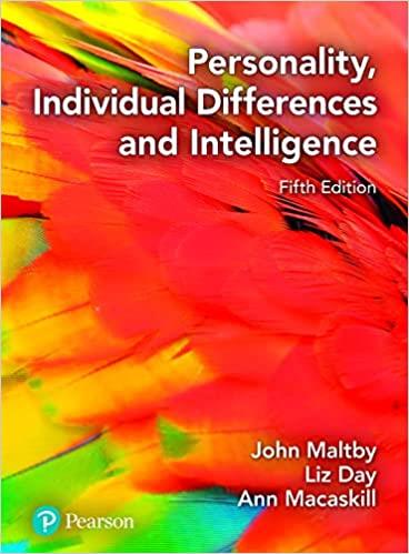 PERSONALITY, INDIVIDUAL DIFFERENCES AND INTELLIGENCE | 9781292317960 | VVAA