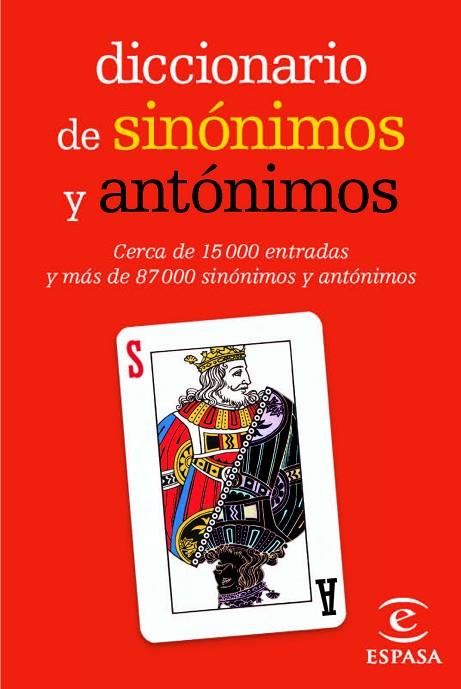 DICCIONARIO DE SINONIMOS Y ANTONIMOS | 9788467036886 | ESPASA CALPE