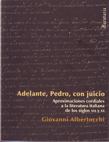 ADELANTE PEDRO, CON JUICIO | 9788492979295 | ALBERTOCCHI,GIOVANNI