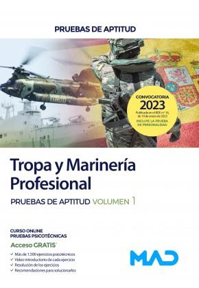 TROPA Y MARINERIA PROFESIONAL PRUEBAS DE APTITUD VOLUMEN 1 | 9788414266991