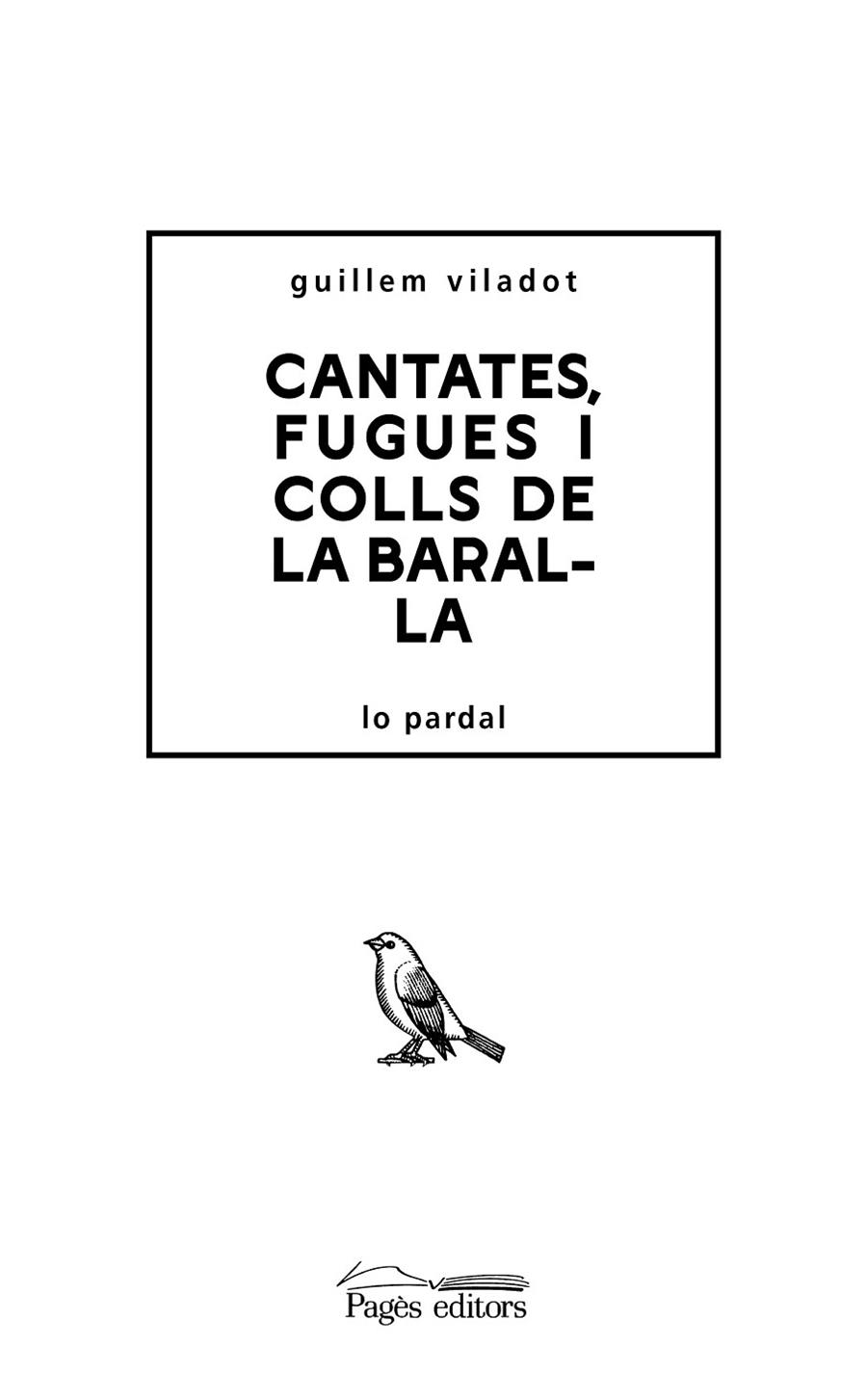 CANTATES, FUGUES I COLLS DE LA BARALLA | 9788413033303 | VILADOT PUIG, GUILLEM