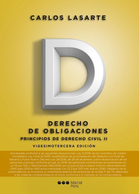 PRINCIPIOS DE DERECHO CIVIL 2 DERECHO DE OBLIGACIONES | 9788491236726 | LASARTE ÁLVAREZ, CARLOS