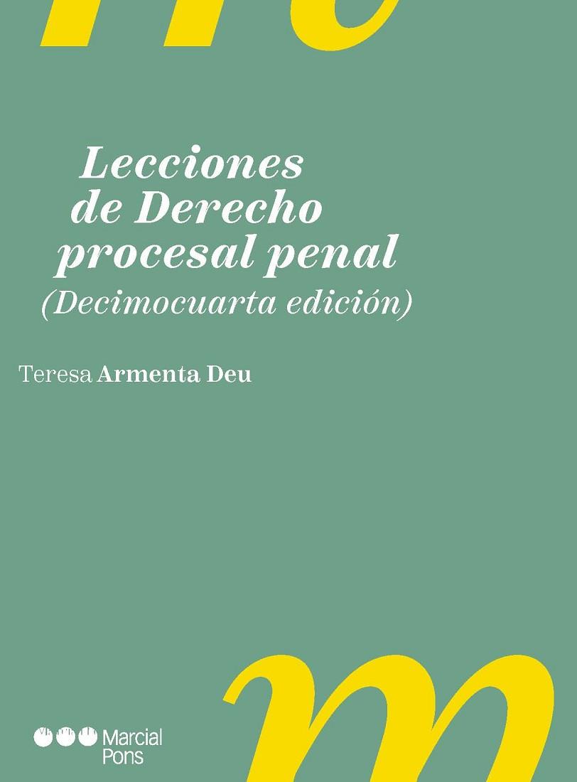 LECCIONES DE DERECHO PROCESAL PENAL | 9788413816906 | ARMENTA DEU, Mª TERESA