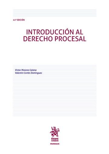 INTRODUCCIÓN AL DERECHO PROCESAL | 9788413979342 | MORENO CATENA,VICTOR