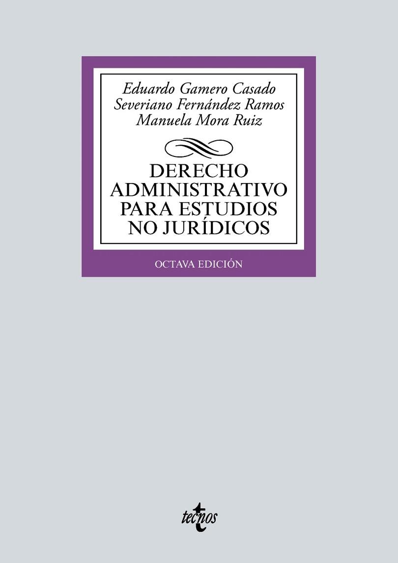 DERECHO ADMINISTRATIVO PARA ESTUDIOS NO JURÍDICOS | 9788430982455 | GAMERO CASADO, EDUARDO/FERNÁNDEZ RAMOS, SEVERIANO/MORA RUIZ, MANUELA