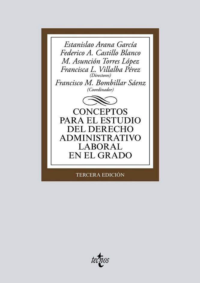 CONCEPTOS PARA EL ESTUDIO DEL DERECHO ADMINISTRATIVO LABORAL EN EL GRADO | 9788430982257 | ARANA GARCÍA, ESTANISLAO/CASTILLO BLANCO, FEDERICO A./TORRES LÓPEZ, MARÍA ASUNCIÓN/VILLALBA PÉREZ, F