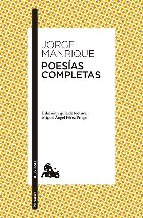 POESIAS COMPLETAS (GUIA LECTURA MIGUEL A. PEREZ PRIEGO) | 9788467042160 | MANRIQUE,JORGE