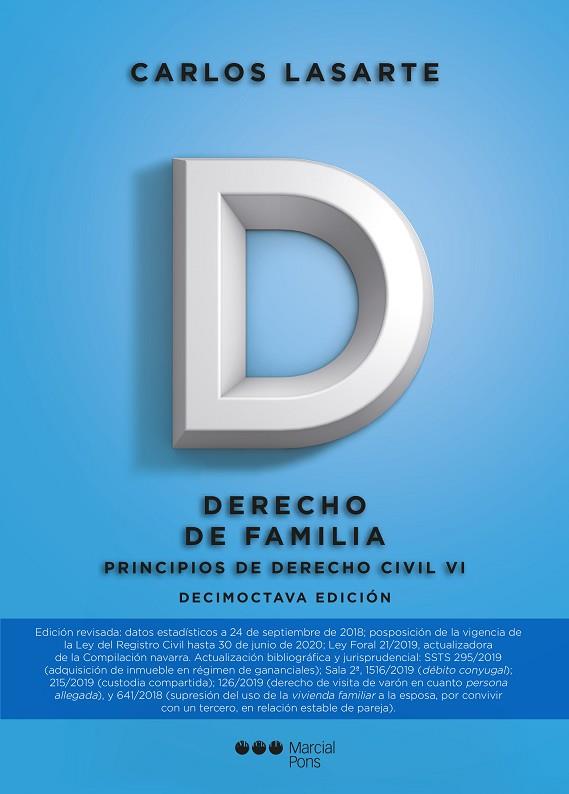 PRINCIPIOS DE DERECHO CIVIL 6 DERECHO DE FAMILIA | 9788491236740 | LASARTE ÁLVAREZ, CARLOS