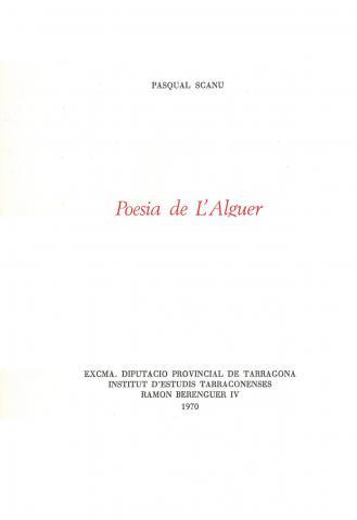POESIA DE L'ALGUER | DL17151970 | SCANU,PASCUAL