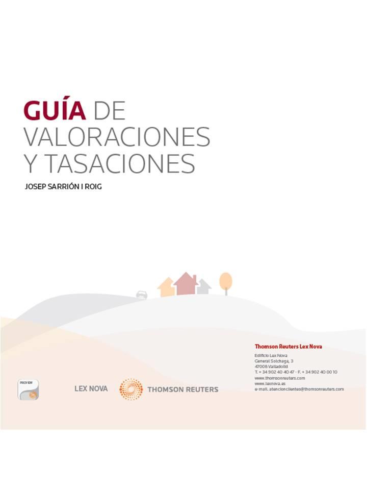 GUIA DE VALORACIONES Y TASACIONES | 9788498987393 | SARRION ROIG,JOSEP