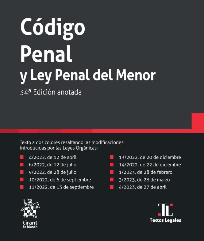 CODIGO PENAL Y LEY PENAL DEL MENOR | 9788411971782