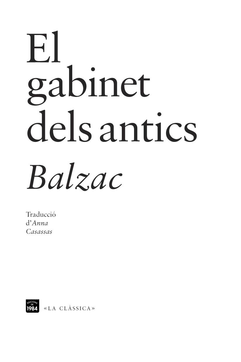 GABINET DELS ANTICS | 9788415835110 | BALZAC,HONORE DE