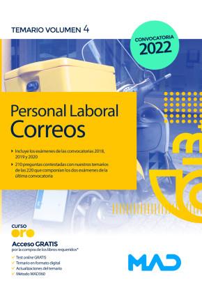 PERSONAL LABORAL DE CORREOS Y TELÉGRAFOS. TEMARIO VOLUMEN 4 | 9788414249888 | GUILLÉN GIL, LUIS IGNACIO/FORUM DE DE CATALUNYA